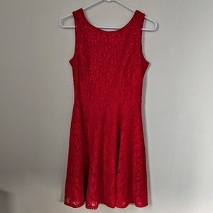 Gorgeous red sparkly Delia's dress